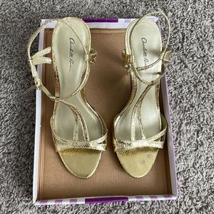Charlotee Russe Gold Heels